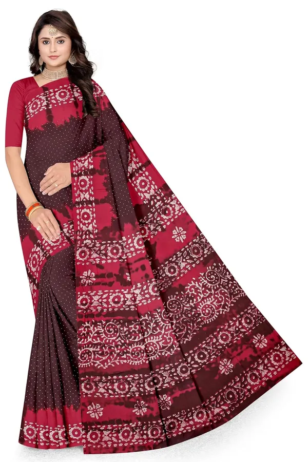 Tamaira_Fashion_Women_S_Plain_Weave_Pure_Cotton_Saree_Without_Blouse_Piece