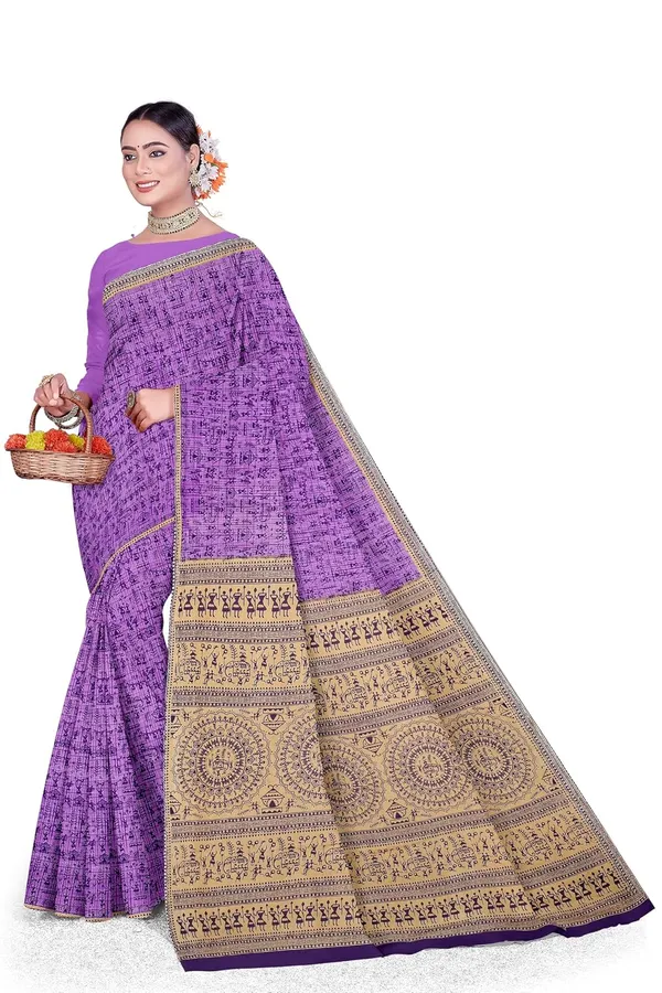 Tamaira_Fashion_Women_S_Warli_Printed_Pure_Cotton_Mulmul_Saree_Without_Blouse_Piece_2534_5_Parent