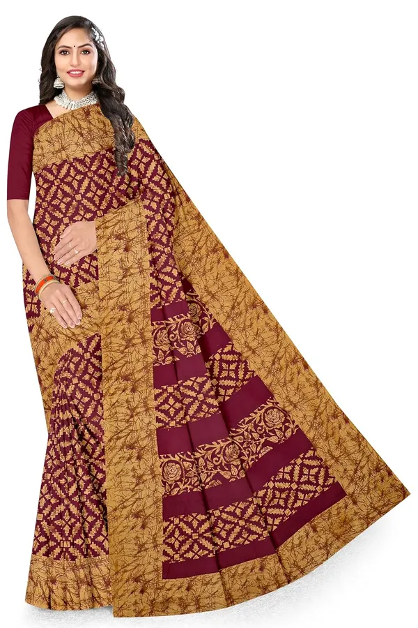 Tamaira_Fashion_Women_S_Plain_Weave_Pure_Cotton_Saree_Without_Blouse_Piece