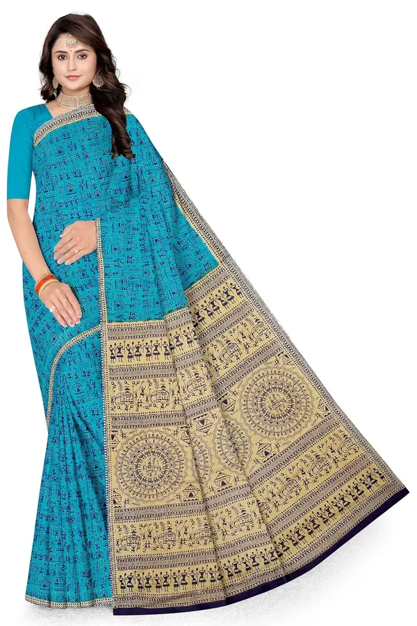 Tamaira_Fashion_Women_S_Warli_Printed_Pure_Cotton_Mulmul_Saree_Without_Blouse_Piece_2534_5_Parent