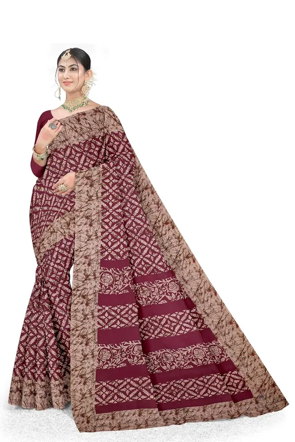 Tamaira_Fashion_Women_S_Plain_Weave_Pure_Cotton_Saree_Without_Blouse_Piece