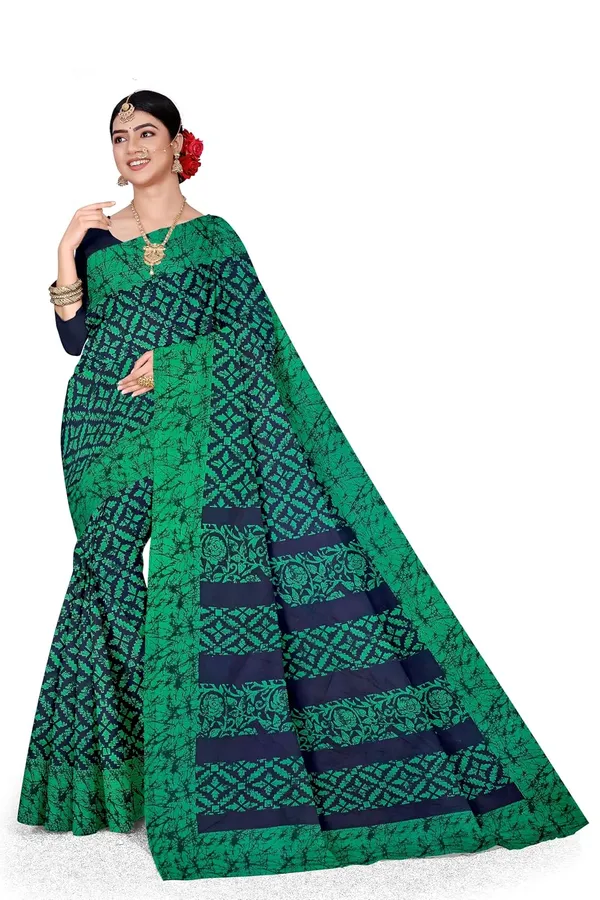 Tamaira_Fashion_Women_S_Plain_Weave_Pure_Cotton_Saree_Without_Blouse_Piece