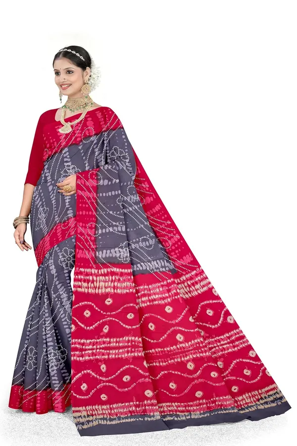 Tamaira_Fashion_Women_S_Shibori_Bandhani_Printed_Pure_Cotton_Mulmul_Saree_Without_Blouse_Piece_2512_Parent