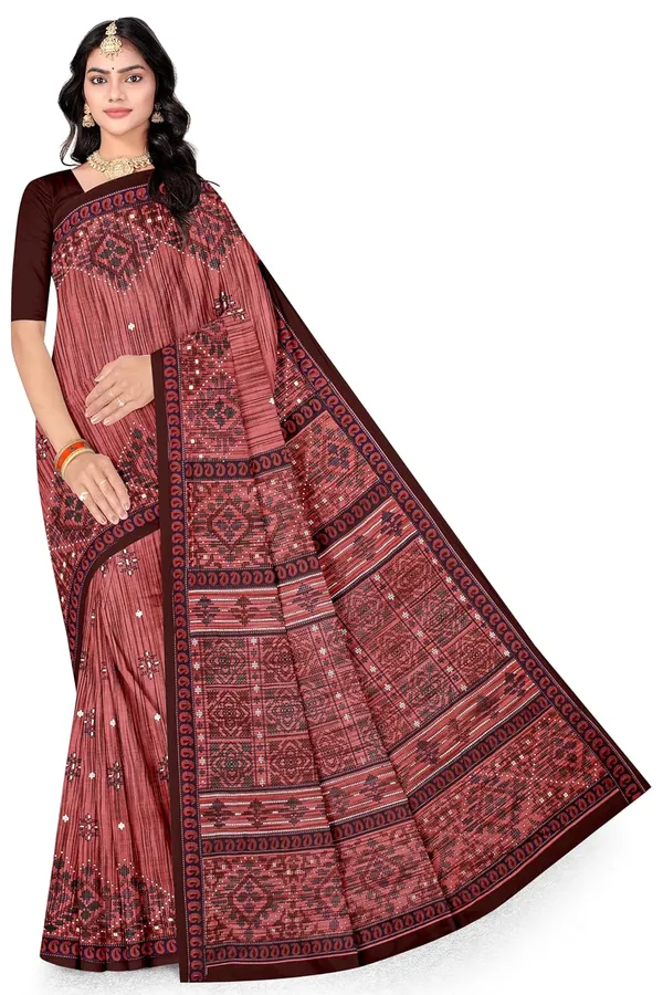 Tamaira_Fashion_Women_S_Plain_Weave_Pure_Cotton_Saree_Without_Blouse_Piece