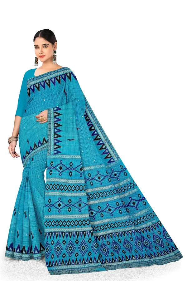 Tamaira_Fashion_Women_S_Sambalpuri_Printed_Pure_Soft_Cotton_Mulmul_Saree_Without_Blouse_Piece_11900_Parent