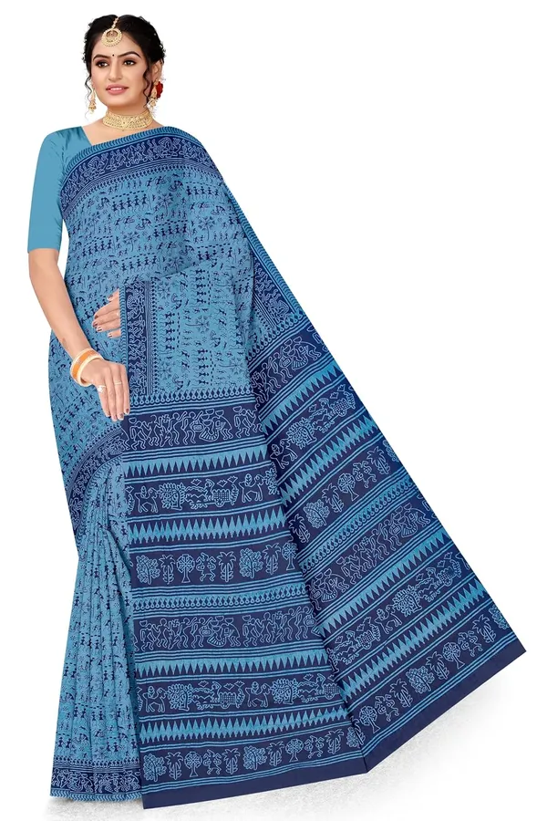 Tamaira_Fashion_Women_S_Warli_Printed_Pure_Cotton_Mulmul_Saree_Without_Blouse_Piece_2536_Parent
