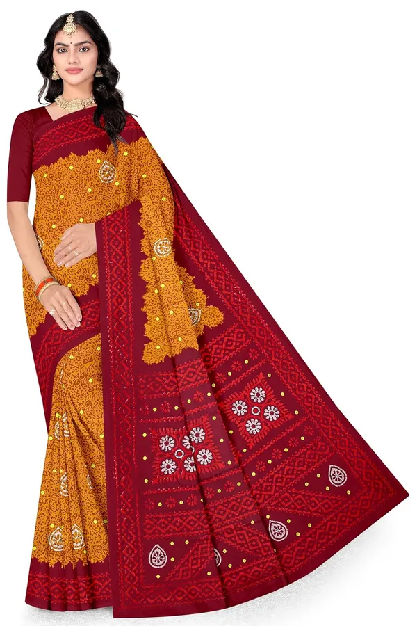 Tamaira_Fashion_Women_S_Floral_Batik_Printed_Pure_Cotton_Mulmul_Saree_Without_Blouse_Piece_11514_Parent
