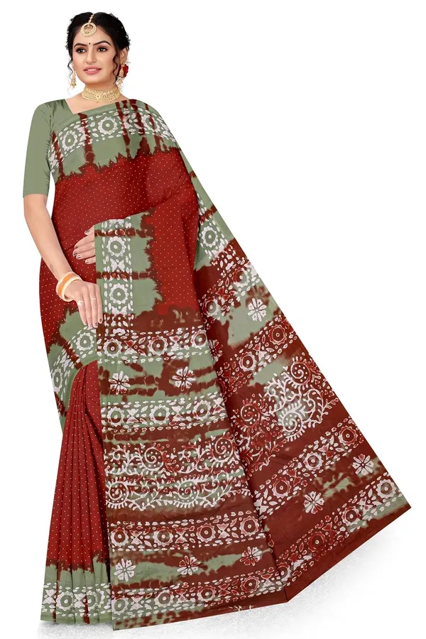 Tamaira_Fashion_Women_S_Plain_Weave_Pure_Cotton_Saree_Without_Blouse_Piece