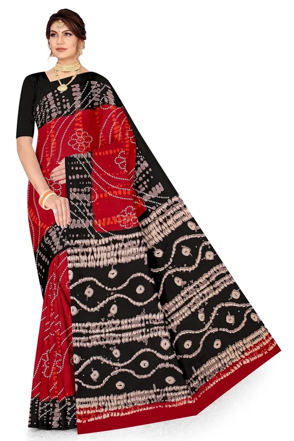 Tamaira_Fashion_Women_S_Shibori_Bandhani_Printed_Pure_Cotton_Mulmul_Saree_Without_Blouse_Piece_2512_Parent