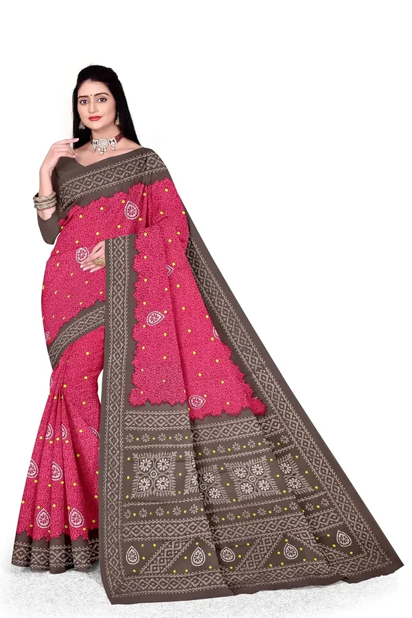 Tamaira_Fashion_Women_S_Floral_Batik_Printed_Pure_Cotton_Mulmul_Saree_Without_Blouse_Piece_11514_Parent