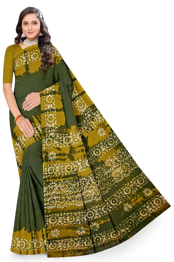 Tamaira_Fashion_Women_S_Plain_Weave_Pure_Cotton_Saree_Without_Blouse_Piece