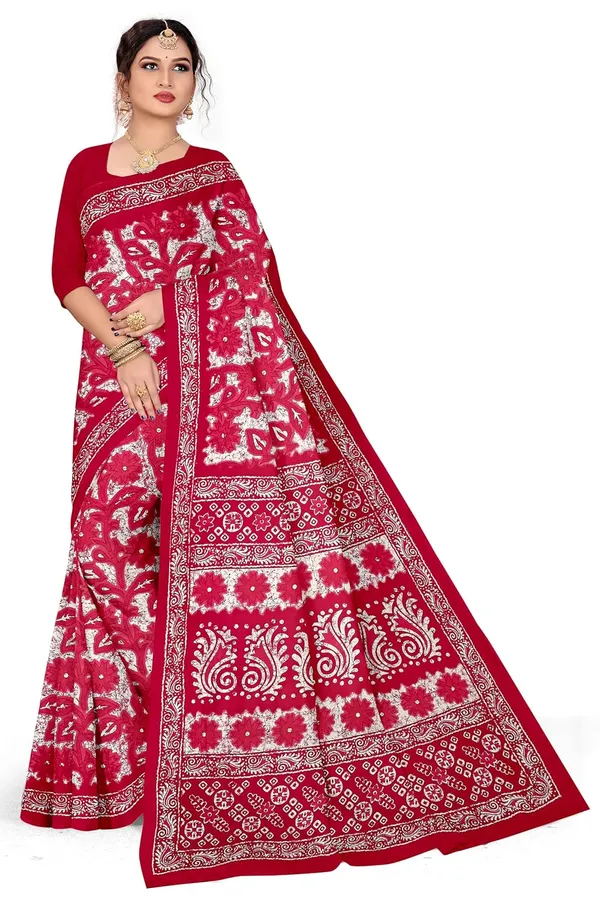Tamaira_Fashion_Women_S_Floral_Batik_Printed_Pure_Cotton_Mulmul_Saree_Without_Blouse_Piece_11588_Parent