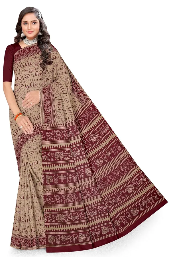 Tamaira_Fashion_Women_S_Warli_Printed_Pure_Cotton_Mulmul_Saree_Without_Blouse_Piece_2536_Parent
