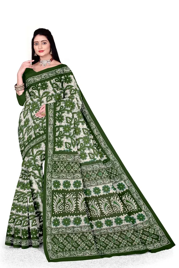 Tamaira_Fashion_Women_S_Floral_Batik_Printed_Pure_Cotton_Mulmul_Saree_Without_Blouse_Piece_11588_Parent