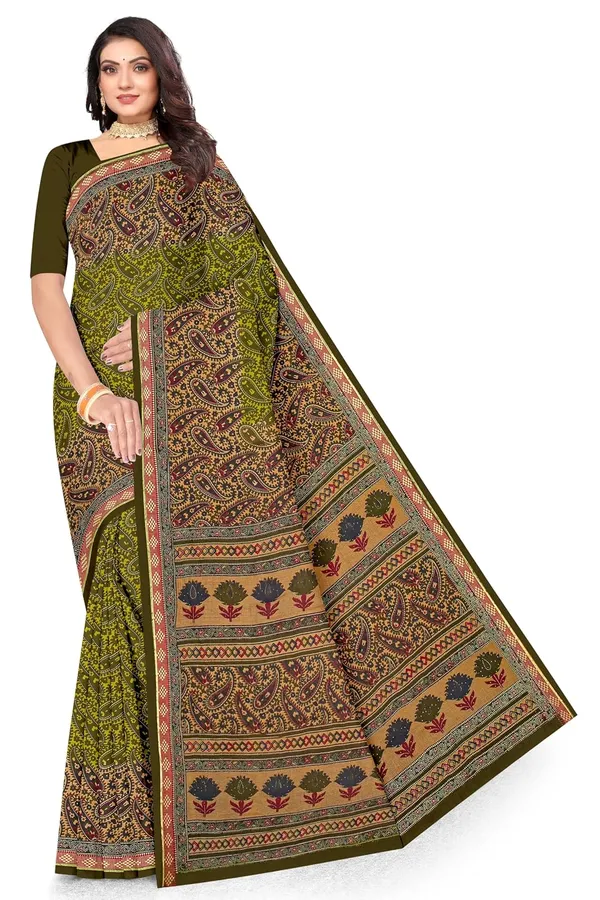 Tamaira_Fashion_Women_S_Kalamkari_Printed_Pure_Soft_Cotton_Maroon_Resham_Border_Saree_Without_Blouse_Piece_11593_Parent