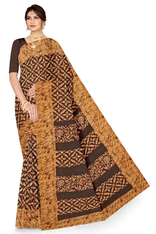 Tamaira_Fashion_Women_S_Plain_Weave_Pure_Cotton_Saree_Without_Blouse_Piece