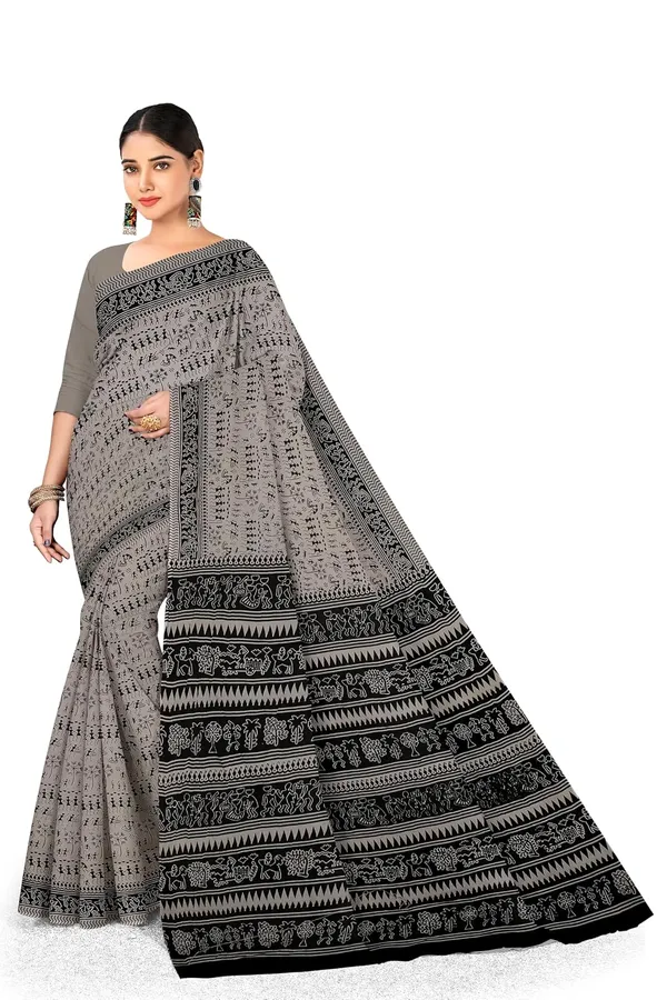 Tamaira_Fashion_Women_S_Warli_Printed_Pure_Cotton_Mulmul_Saree_Without_Blouse_Piece_2536_Parent
