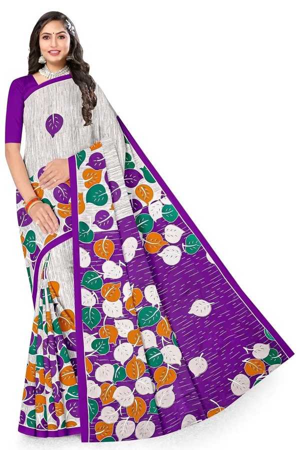 Tamaira_Fashion_Plain_Weave_Women_S_Pure_Cotton_Saree_Without_Blouse_Piece_2158_Purple
