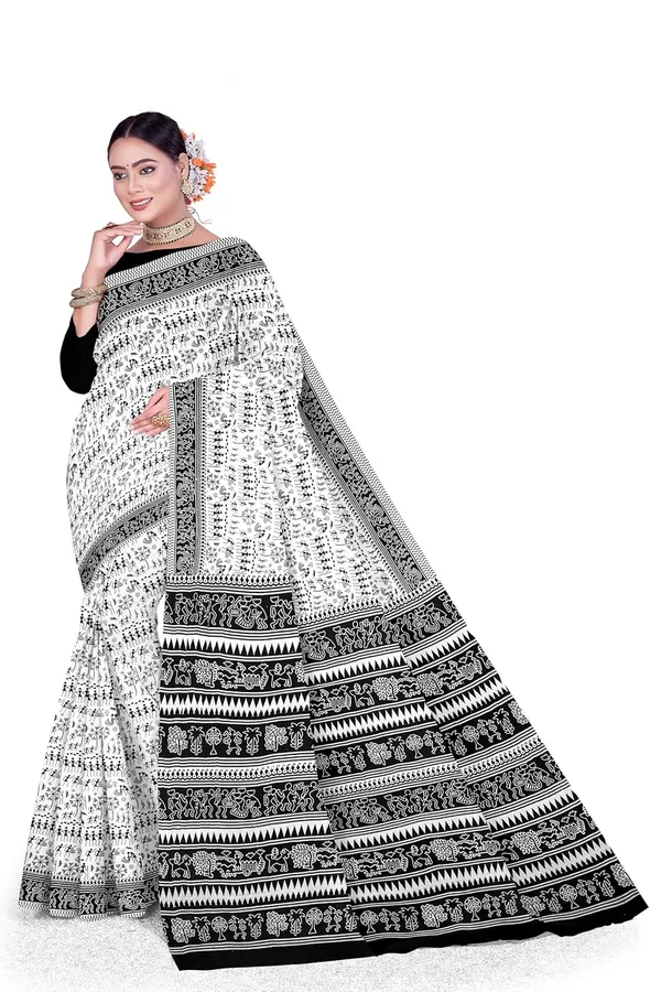 Tamaira_Fashion_Women_S_Warli_Printed_Pure_Cotton_Mulmul_Saree_Without_Blouse_Piece_2536_Parent