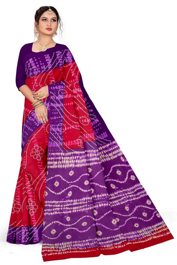 Tamaira_Fashion_Women_S_Shibori_Bandhani_Printed_Pure_Cotton_Mulmul_Saree_Without_Blouse_Piece_2512_Parent