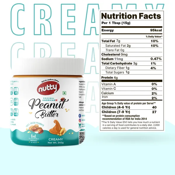 Nutty_Peanut_Butter_-_Creamy,_High_Protein,_1St_Brand_In_India_(340G)_Pack_Of_2