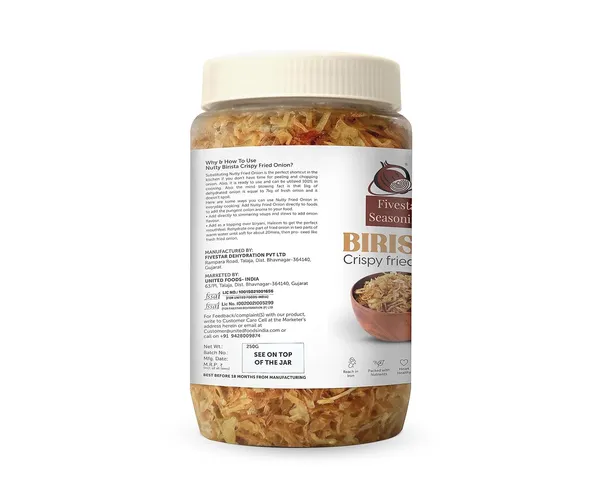 Fivestar_Seasonings_Birista_-_Crispy_Fried_Onion_250G_(Premium_Quality_Topping)_Pack_Of_2