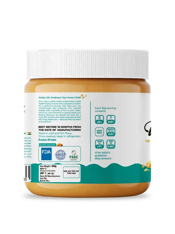 Nutty_Peanut_Butter_-_Creamy,_High_Protein,_1St_Brand_In_India_(340G)_Pack_Of_2
