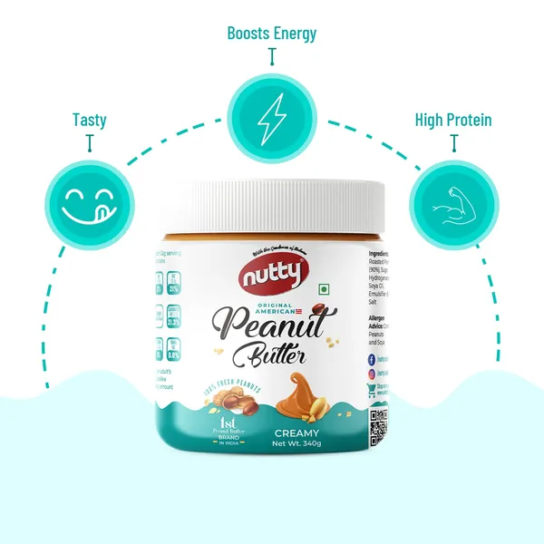 Nutty_Peanut_Butter_-_Creamy,_High_Protein,_1St_Brand_In_India_(340G)_Pack_Of_2