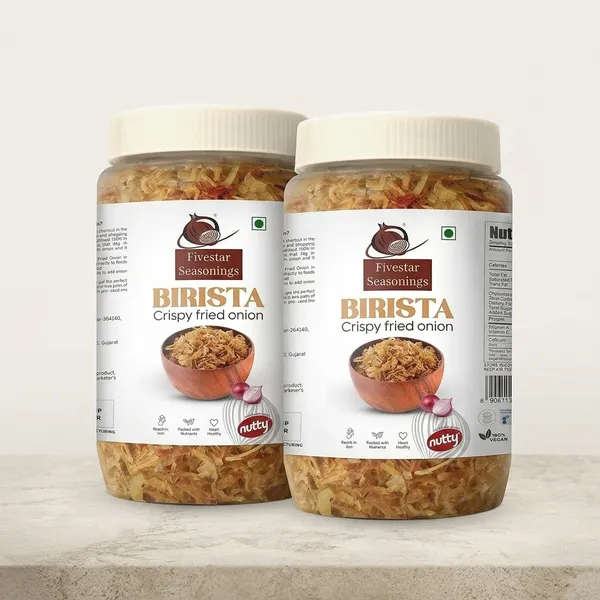 Fivestar_Seasonings_Birista_-_Crispy_Fried_Onion_250G_(Premium_Quality_Topping)_Pack_Of_2