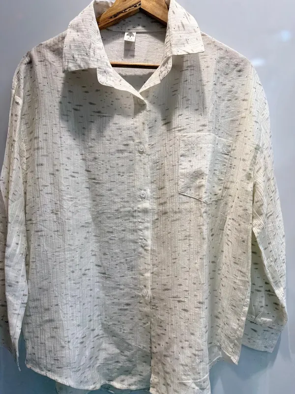 Off_White_Textured_Long_Sleeve_Shirt_For_Women