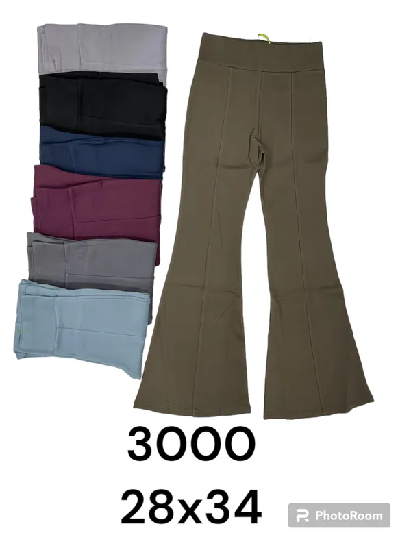 Olive_Green_High_Waist_Flared_Pants_For_Women