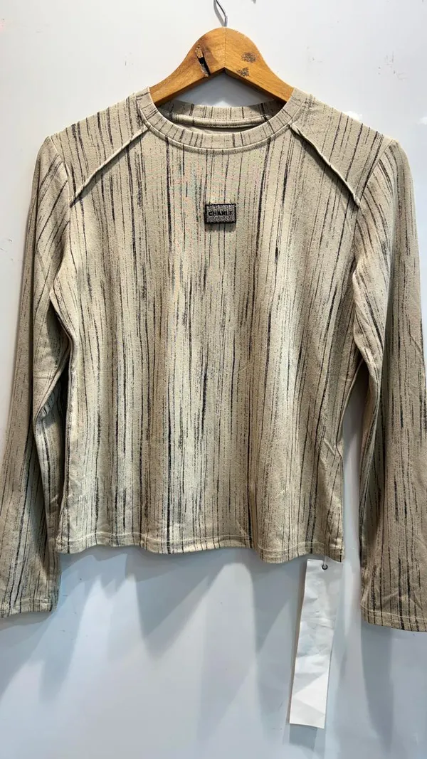 Beige_Striped_Ribbed_Full_Sleeve_Top_For_Women