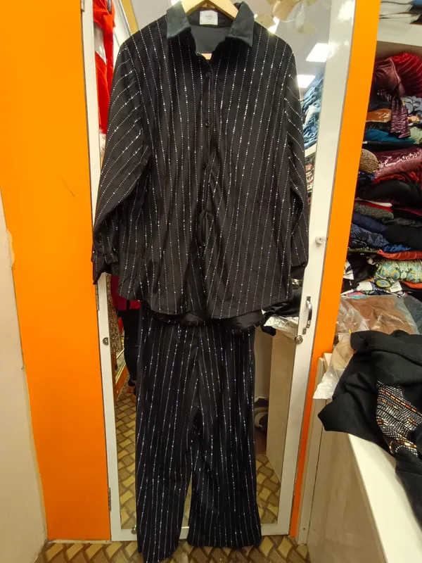 Black_Pinstripe_Formal_Suit_Set_For_Women
