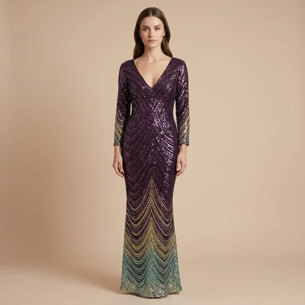 Purple_Sequined_Full_Length_Gown_For_Women