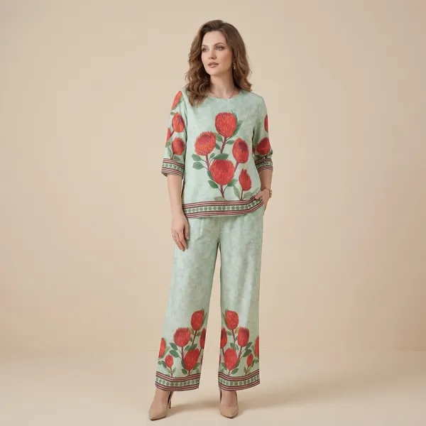 Green_Printed_Tulip_Floral_Turkish_Imp_Coord_Set_For_Women