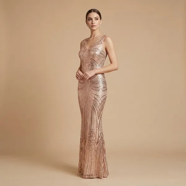 Rose_Gold_Sequin_Embellished_Sleeveless_Maxi_Gown_For_Women