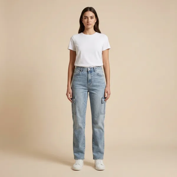Denim_Cargo_Pants_For_Women_In_Ice_Stone_And_Tint_Shades