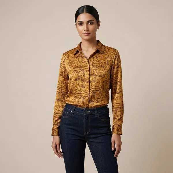 Mustard_Yellow_Printed_Full_Sleeve_Shirt_For_Women