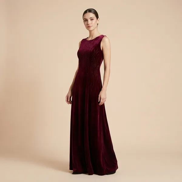Burgundy_Sequin_Embellished_Sleeveless_Maxi_Dress_For_Women