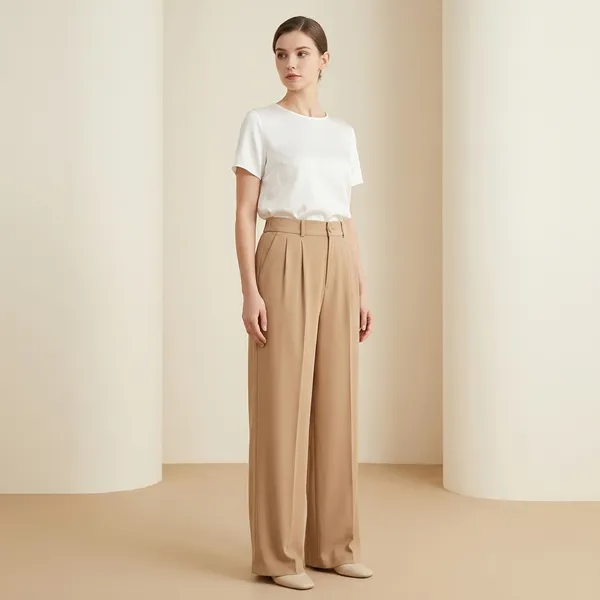 Brown_Pleated_Formal_Trousers_For_Women