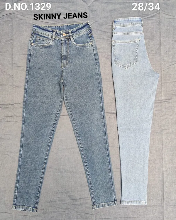 Light_Blue_Mid_Rise_Skinny_Jeans_For_Women