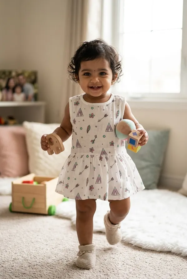 White_Muslin_Frock_For_Kids