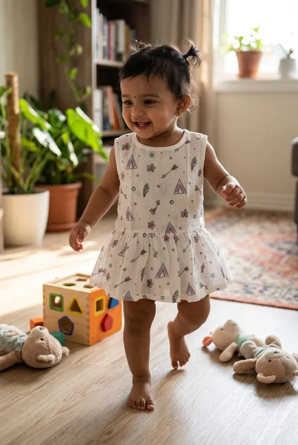 White_Muslin_Frock_For_Kids