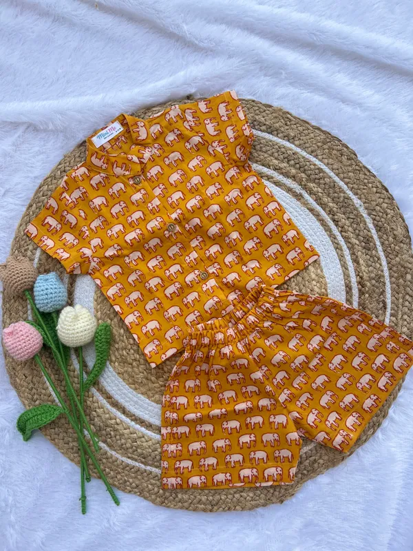 Orange_Cotton_Co-Ord_Set_For_Kids