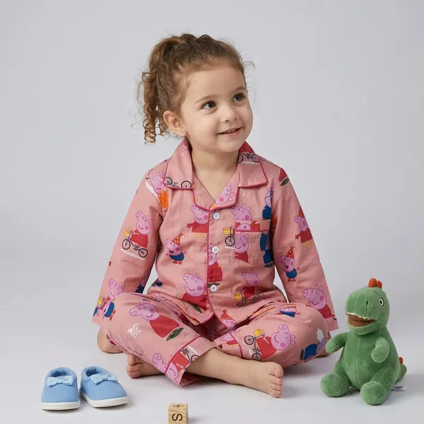 Pink_Cotton_Night_Suits_For_Kids