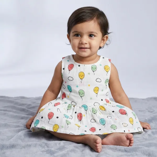 White_Muslin_Frock_For_Kids