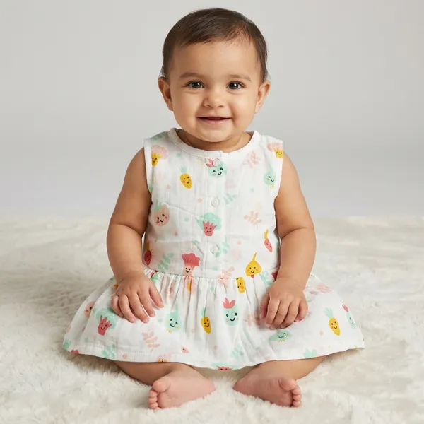 White_Muslin_Frock_For_Kids