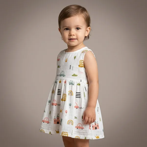 White_Muslin_Frock_For_Kids