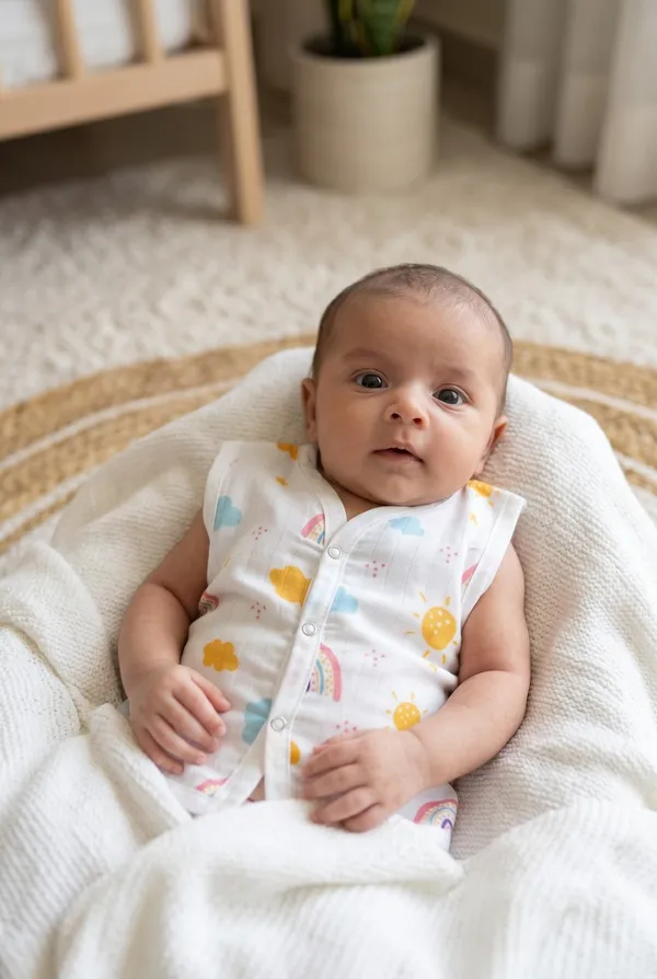White_Muslin_Jhabla_For_Kids