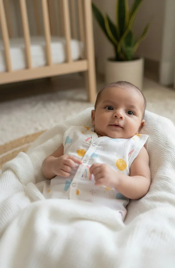 White_Muslin_Jhabla_For_Kids
